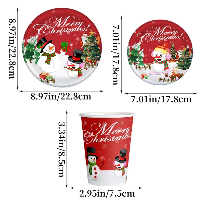 Cute Christmas Tree Santa Claus Elk Tableware for Festive Party|Holiday Party Supplies