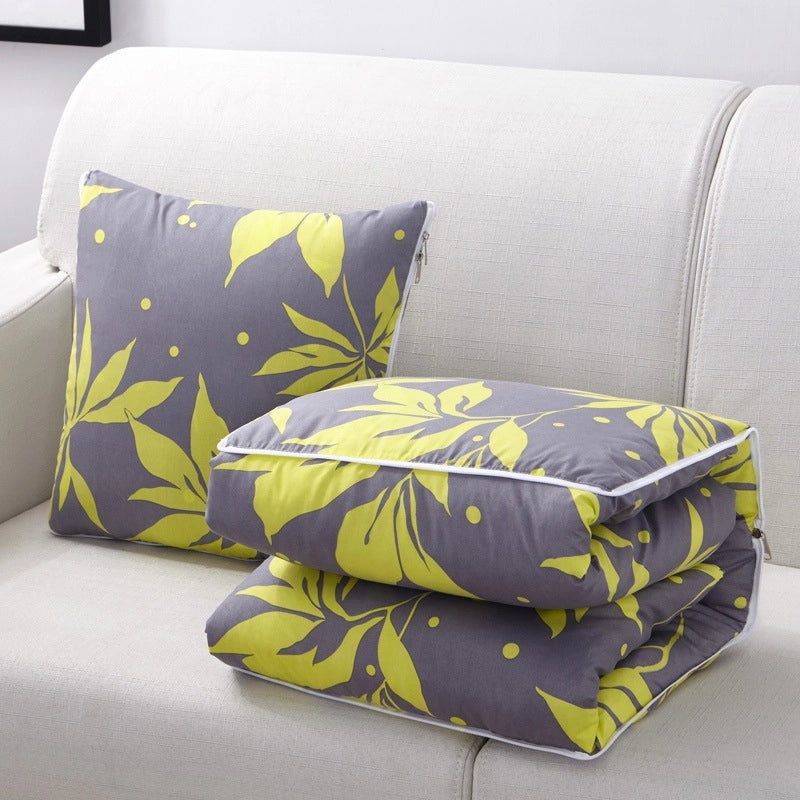 Dual-Use Home and Office Nap Pillow Quilt with Air Conditioning Feature, Printed and Foldable for Easy Storage|Home Textiles & Bedding