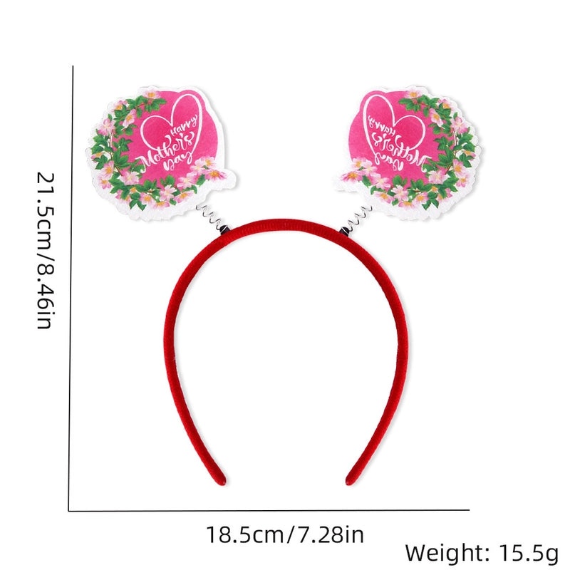 Mother's Day Carnation Floral Headband Party Decoration Photography Prop | Hair Accessories