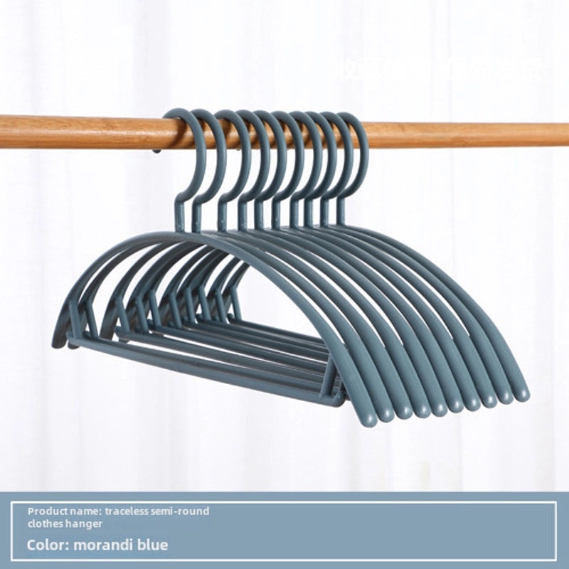 Seamless Wide Shoulder Non-slip Plastic Clothes Hanger for Adults | Home & Living Storage Solutions