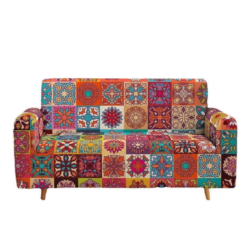 Nordic Style Printed Chemical Fiber Sofa Cover | Home Decor & Furniture Accessories