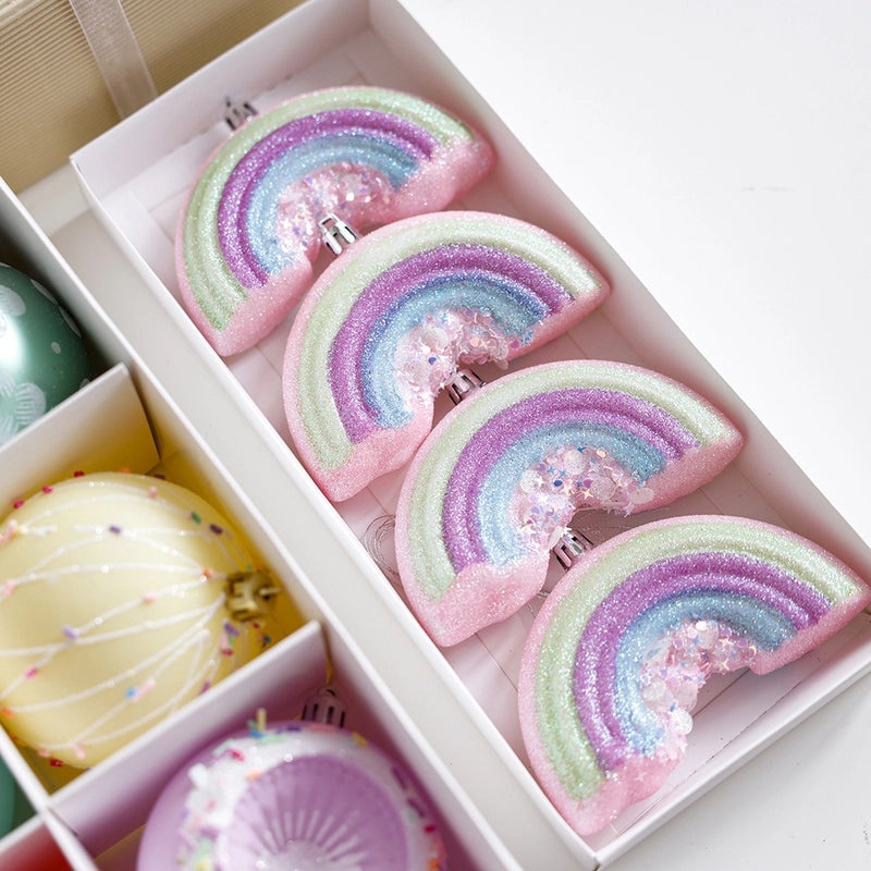 Christmas Sweet Ball Horse Plastic Ornaments Set | Christmas Decorations