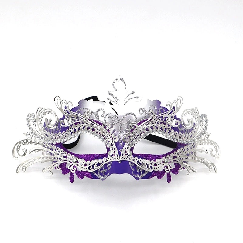Mardi Gras Minimalist Geometric Plastic Party Mask | Party Supplies