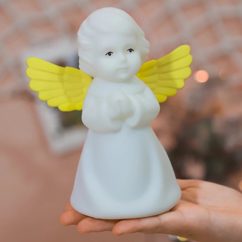 Christmas Angel Silicone Night Light LED Motion Sensor USB Rechargeable Creative Gift|Home Decor Lighting