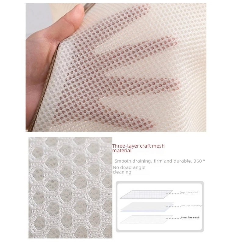 Thickened Embroidery Print Laundry Bag for Delicates | Laundry Accessories