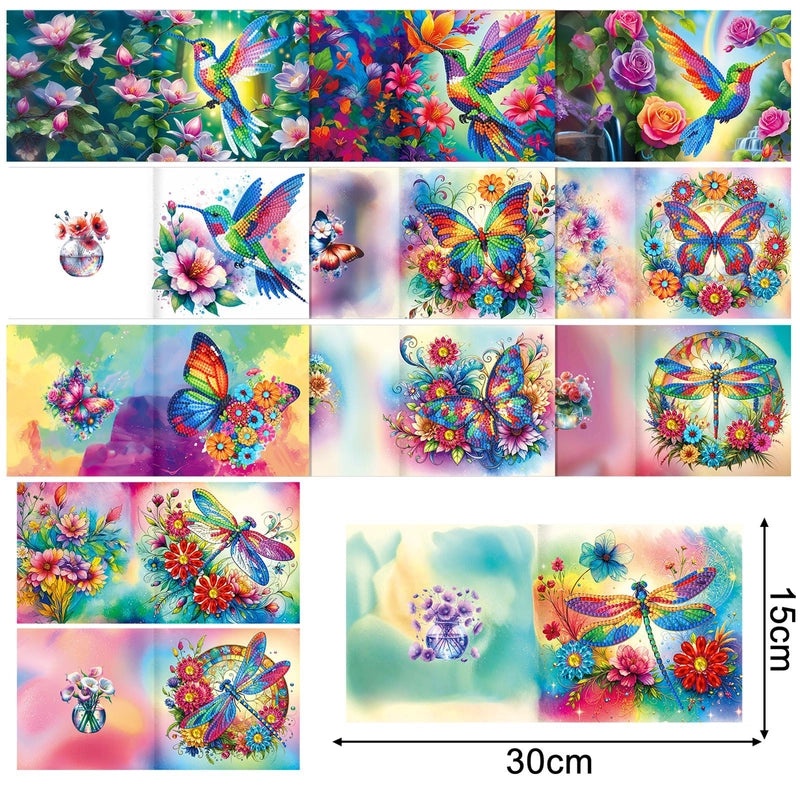 Christmas Diamond Painting DIY Greeting Card with Stickers and Hand Drill | Craft Supplies