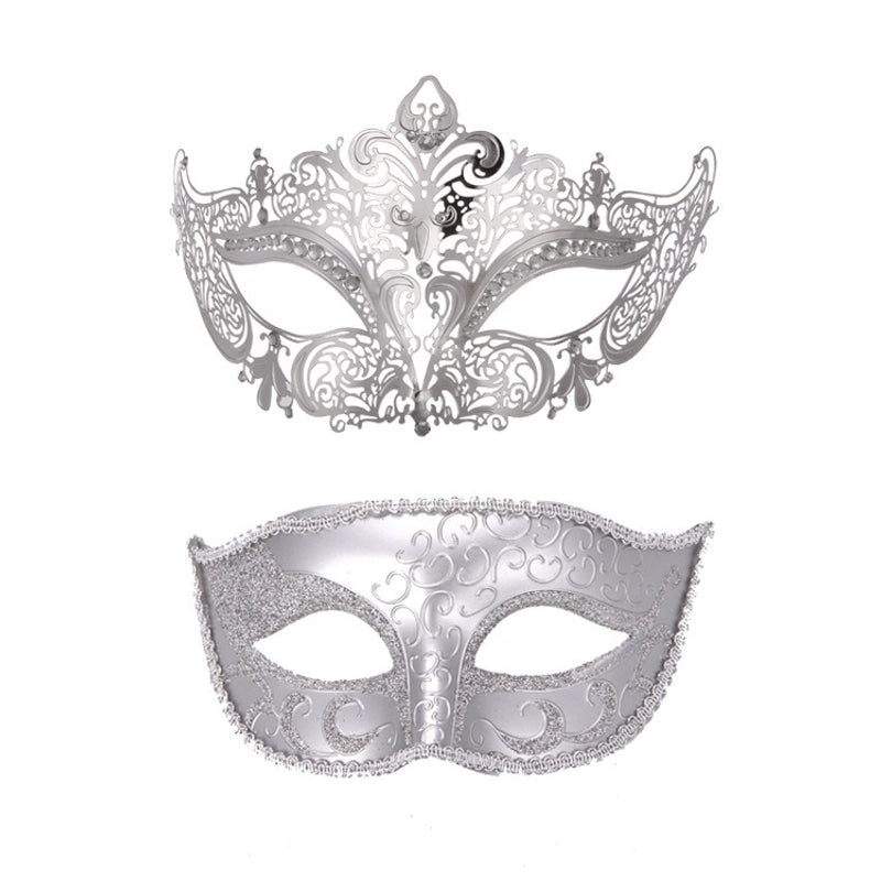 Cute Black Metal Wrought Iron Masks Set Multi-Diamond & Little Beauty Styles|Jewelry & Accessories