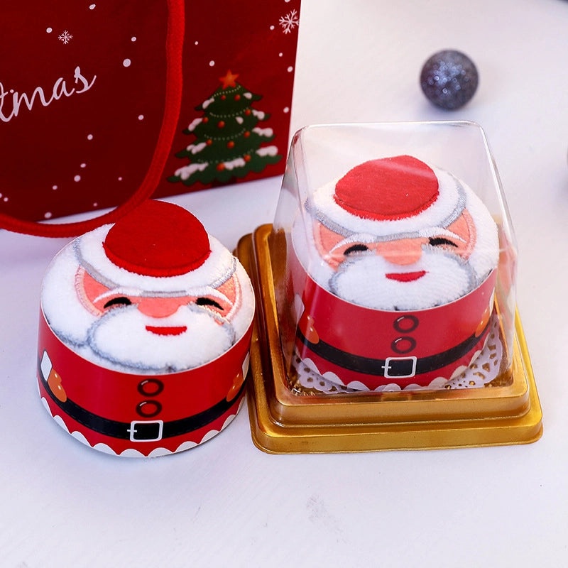 Nordic Christmas Tree Santa Claus Cotton Festival Towels | Home Decor & Seasonal Accessories