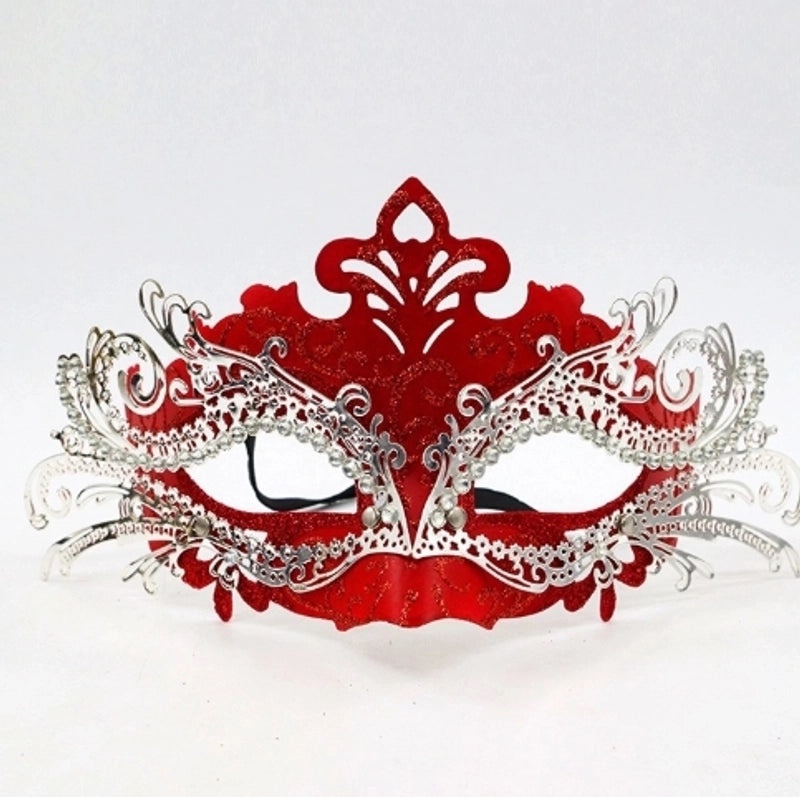 Mardi Gras Minimalist Geometric Plastic Party Mask | Party Supplies