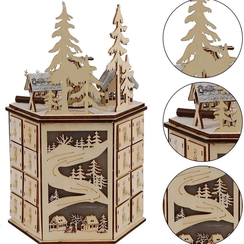 Geometric Wooden Christmas Tree Ornament for Home Decor | Christmas Decorations