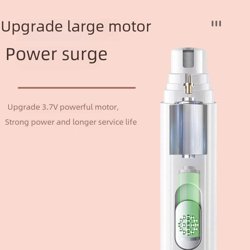 Rechargeable LED Pet Nail Grinder Electric Trimmer for Dogs & Cats Safe Efficient Grooming Tool|Pet Supplies & Grooming Tools