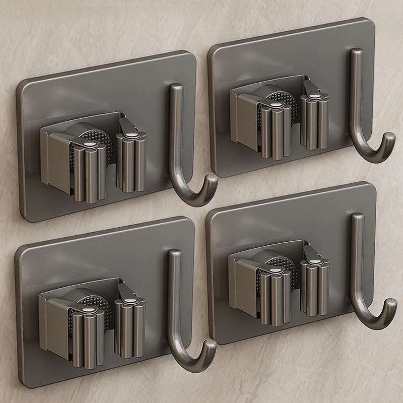 Punch-free Wall Mop Hook Strong Adhesive Broom Hanger Organizer|Home Storage & Organization