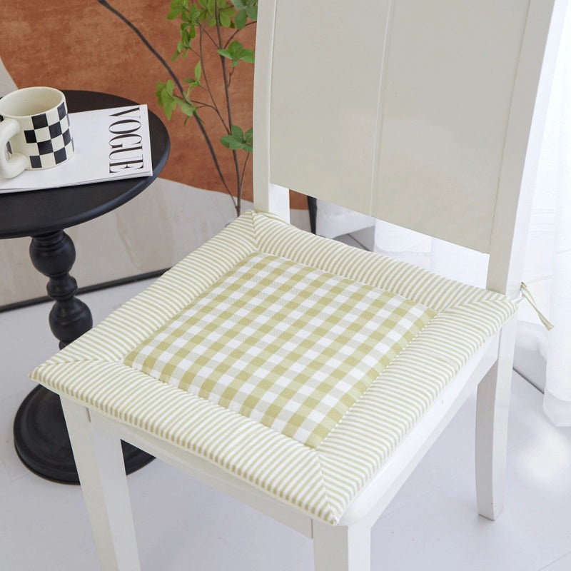 Plaid Polyester Seat Cushion for Chairs|Home Decor & Furniture Accessories