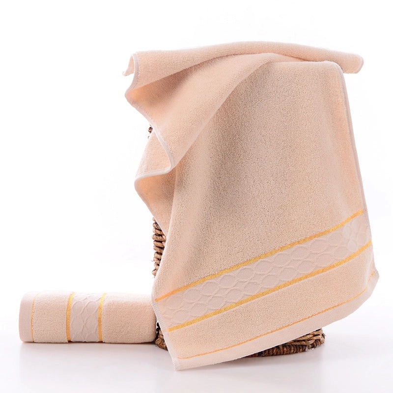 Absorbent Cotton Towel with Embroidered Logo for Household and Promotional Gifts|Home & Living - Towels & Linens