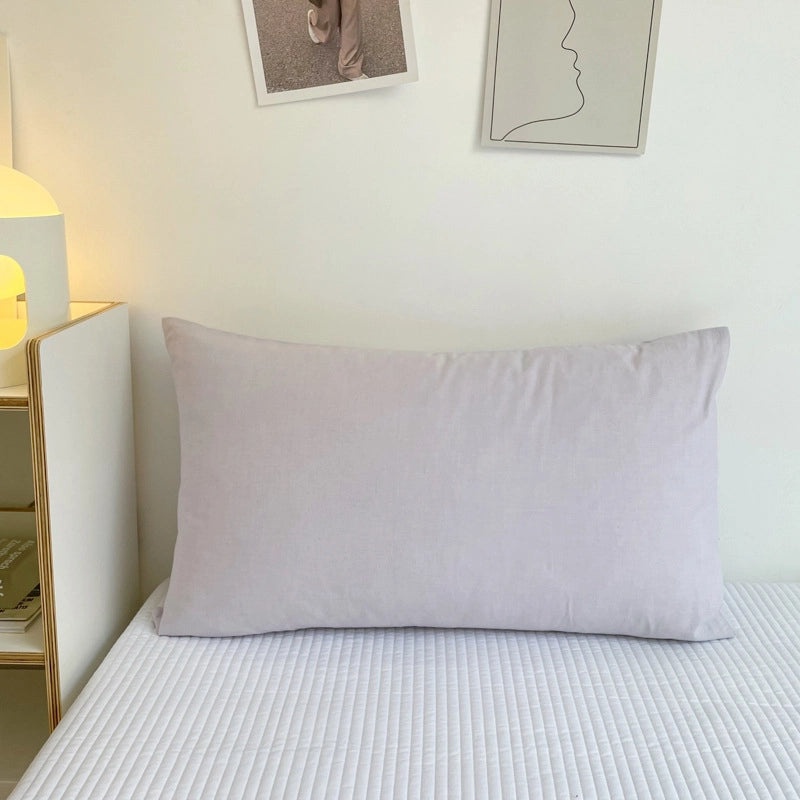 Pure Cotton Pillowcase Pair 48x74cm Soft Pillow Core Liner Cover | Home Textiles Bedding