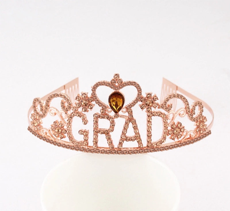 Graduation Season Crown and Shoulder Belt Set for Prom and Party | Accessories & Jewelry