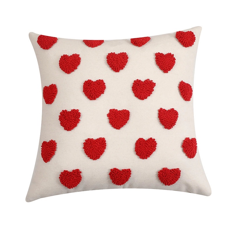 Elegant Heart Shape Minimalist Throw Pillow Case for Valentine's Day | Home Decor Pillows
