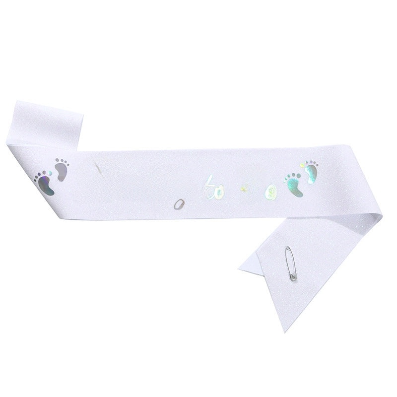 Mommy To Be Party Hair Band Ribbon Shoulder Strap Daddy To Be Etiquette Belt|Baby Shower Accessories