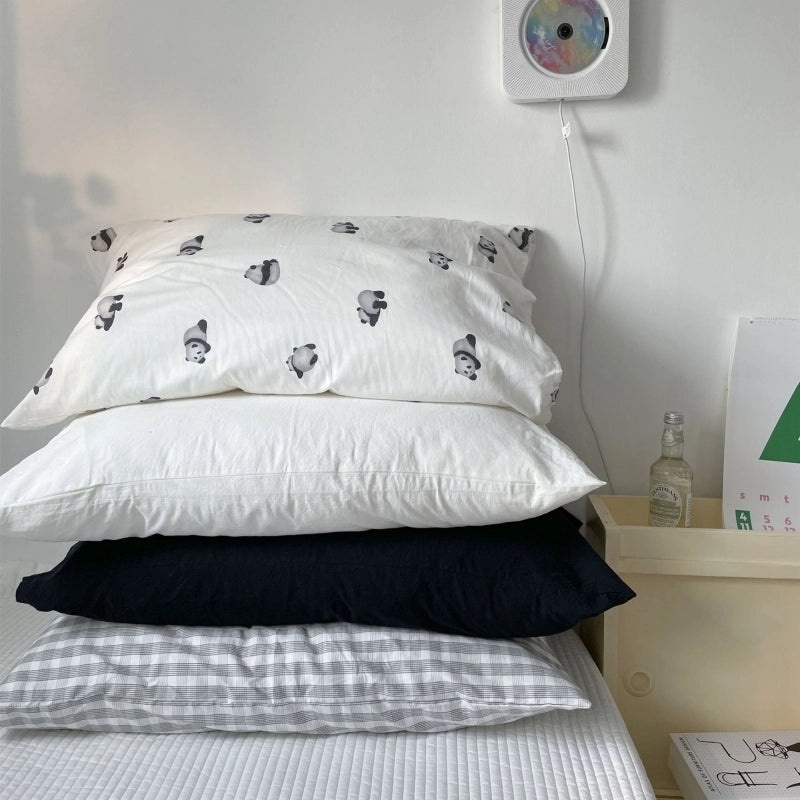 Pure Cotton Pillowcase Pair 48x74cm Soft Pillow Core Liner Cover | Home Textiles Bedding