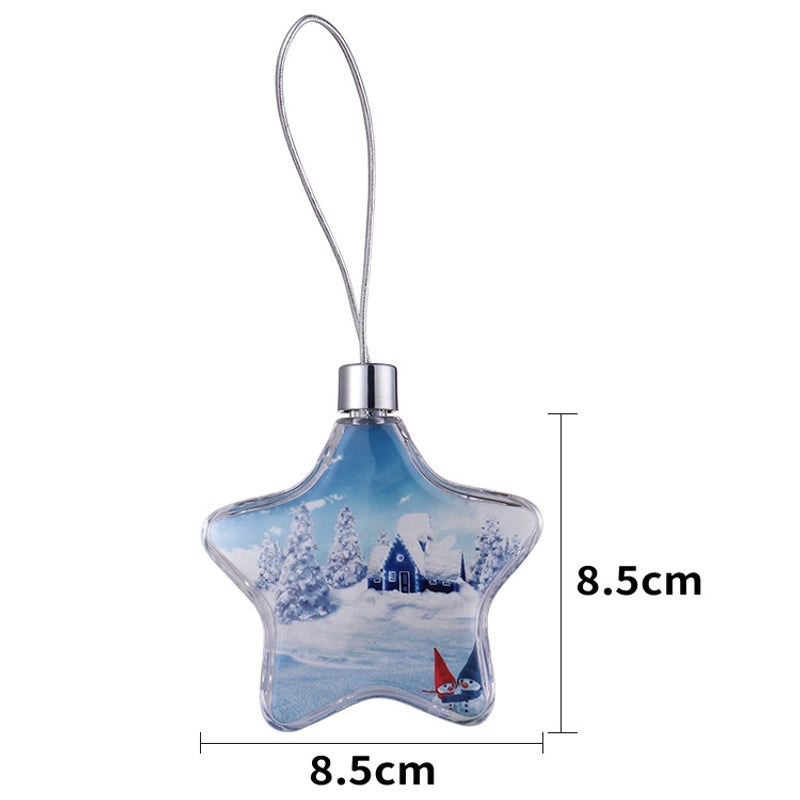 Minimalist Christmas Snowflake Hanging Ornaments Plastic Festival Decorations|Home Decor Ornaments