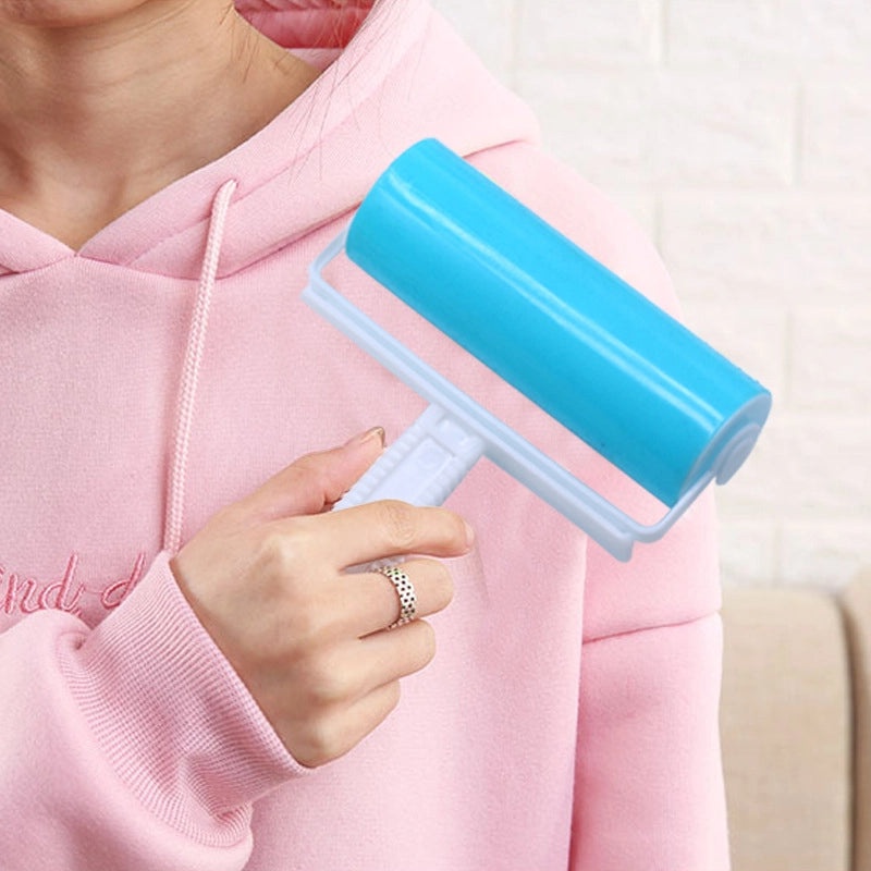 Reusable Hair Roller Brush with Cover for Clothes and Hair Dust Removal | Home Cleaning Tools
