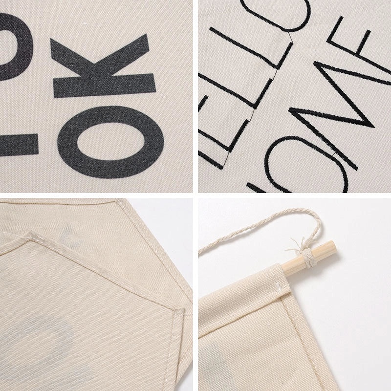 Cartoon Vacation Letter Fabric Hanging Ornaments Decorative Accessories | Home Decor & Party Supplies