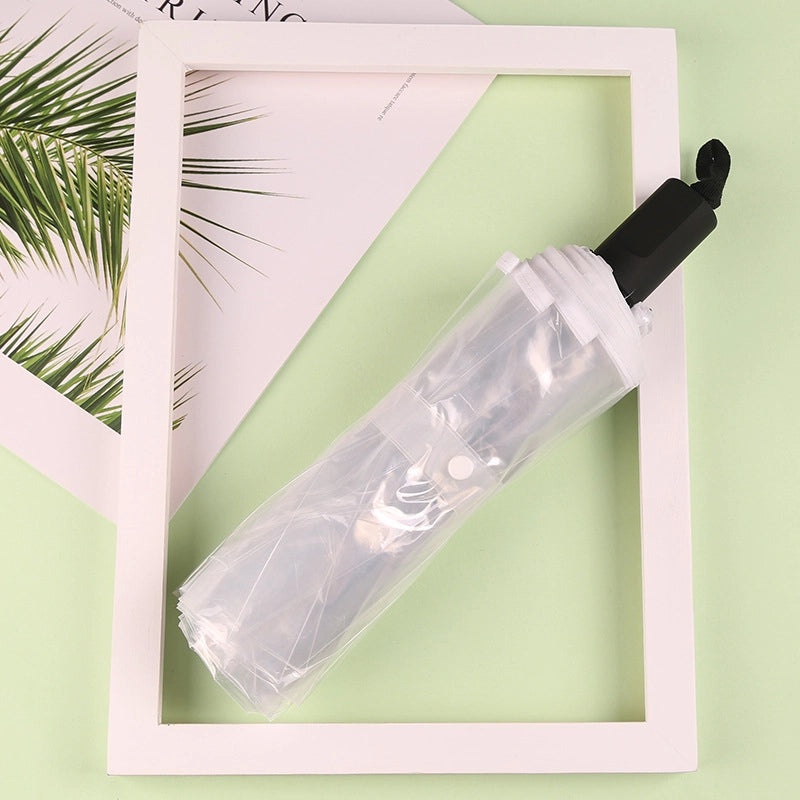 Cute Transparent Cartoon Umbrella Thickened Clear Student Rain Gear for Outdoor Photoshoot | Umbrellas & Rain Gear