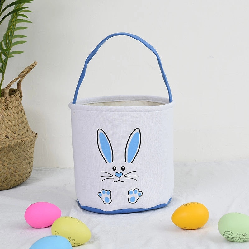 Easter DIY Canvas Bag with Rabbit Ears Decorative Gift Basket for Office and Cultural Events|Home & Garden > Seasonal Decor > Easter Decorations