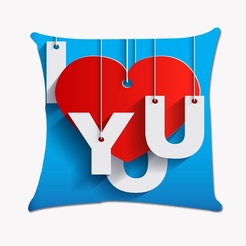 Valentine's Day Minimalist Letter Pillowcases for Couch and Sofa Super Soft Decorative Covers|Home Decor Cushions