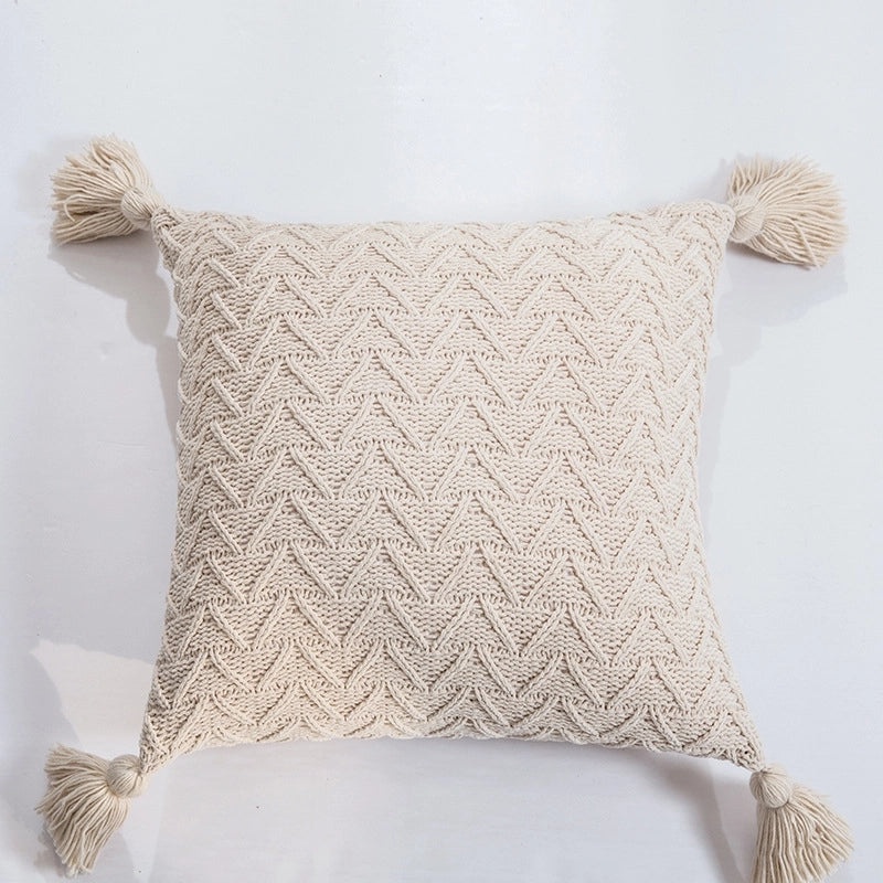 Simple Solid Color Polyester Pillow Covers|Home Decor & Bedding Accessories