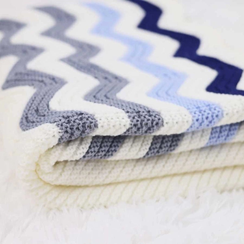 Cute Heart Stripe Acrylic Blanket for Cozy Bedding|Home & Living Bedding