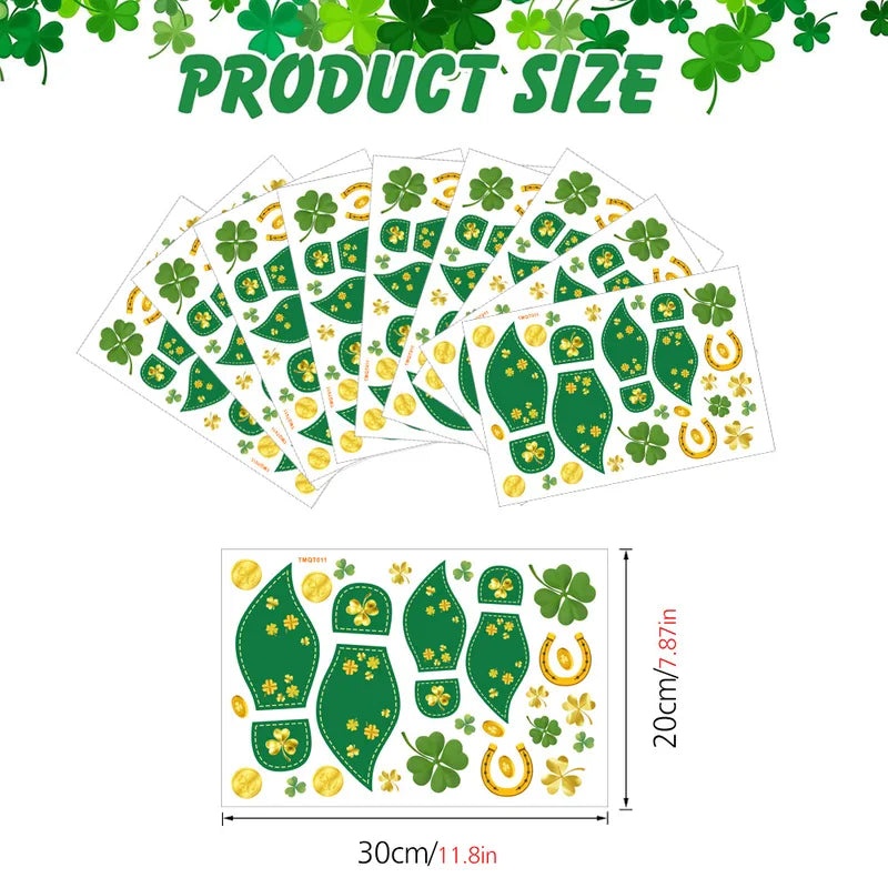 St. Patrick's Day Shamrock PVC Wall Decal for Home Decor | Wall Stickers