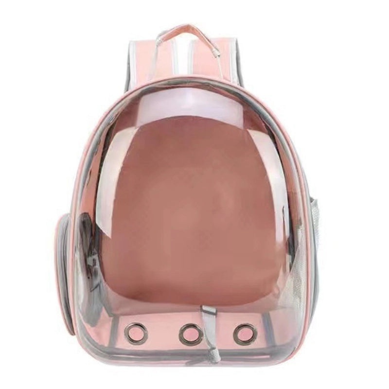 Minimalist Solid Color Pet Backpack Made of Durable PVC Oxford Cloth|Pet Carriers & Travel Bags