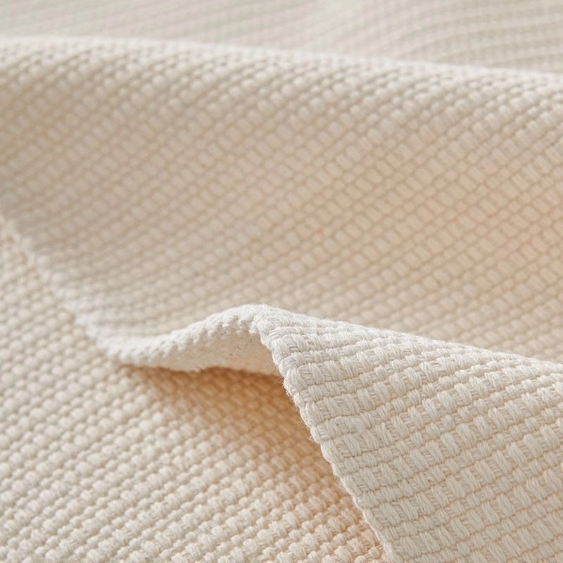 Japanese-style Cotton Linen Non-slip Sofa Cushion Cover, Simple Modern Four Seasons Universal Seat Protector|Home Decor & Cushion Covers