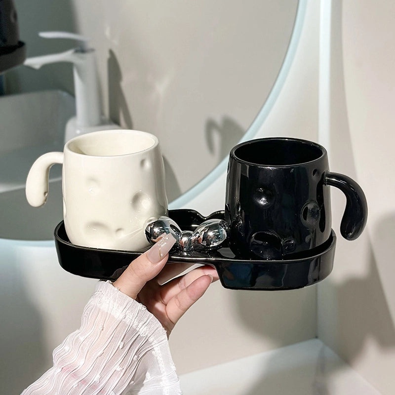 Light Luxury Ceramic Toothbrush Cup for Hotel & Home | Bathroom Accessories