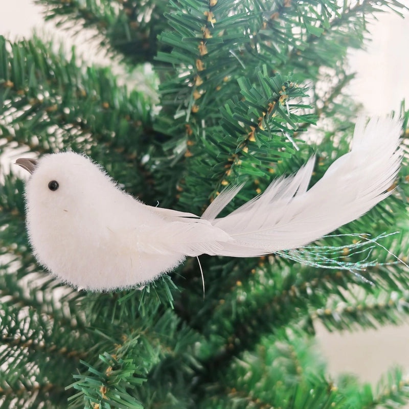 Realistic Red and White Bird Garden Ornaments for Easter and Halloween | Home & Garden Decor