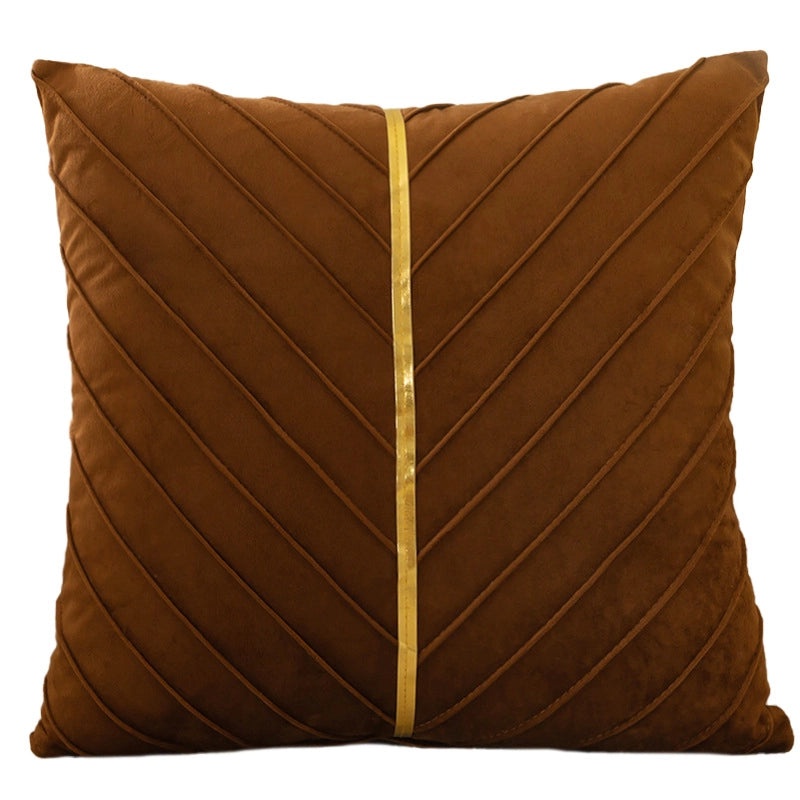 Flannel Pillowcase for Home Sofa Solid Color Stitching Cushion Cover|Home Decor Pillows