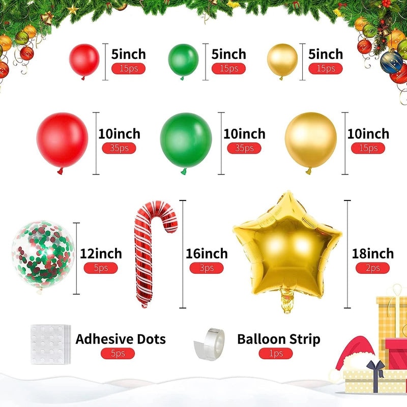 Minimalist Christmas Color Block Festival Balloons Aluminum Film Classic Style|Party Decorations Balloons