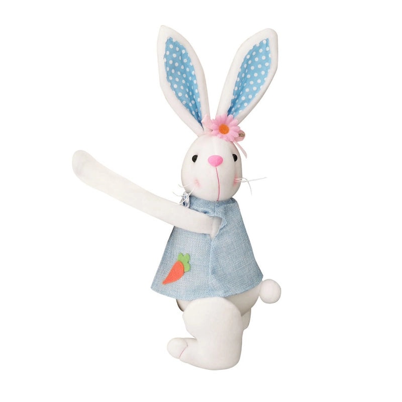 Adorable Easter Bunny Plush Indoor Home Decor Table Ornament | Home Decorations