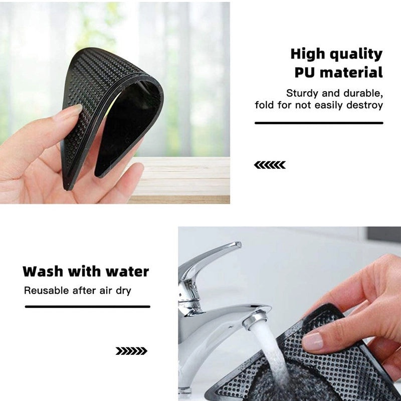 Casual Solid Color PU Leather Carpet Fastening Magic Tape|Home Decor Accessories