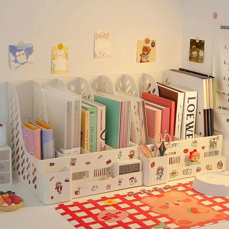 Modern Minimalist Desk File Organizer - Office Document Holder and Folder Organizer | Office Supplies