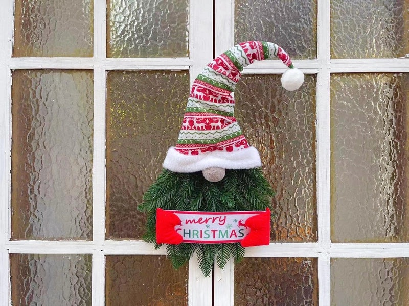 Christmas Elf Door Hanging Garland Faceless Doll Holiday Decoration with Hat|Christmas Decorations