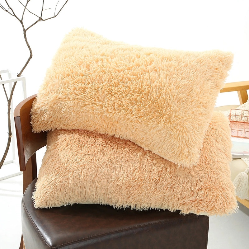 Solid Color Polyester Pillow Covers for Bedding | Home Decor & Bedding