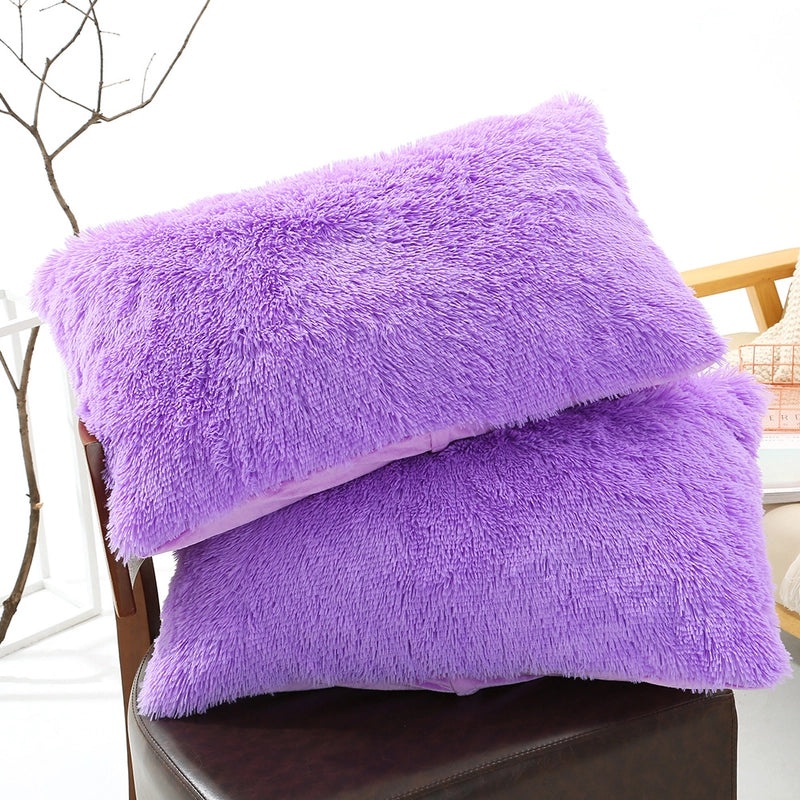 Solid Color Polyester Pillow Covers for Bedding | Home Decor & Bedding