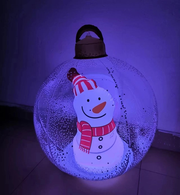 Christmas Pastoral Tree Santa Claus Snowman PVC Decorative Props for Festival Party|Seasonal Decorations