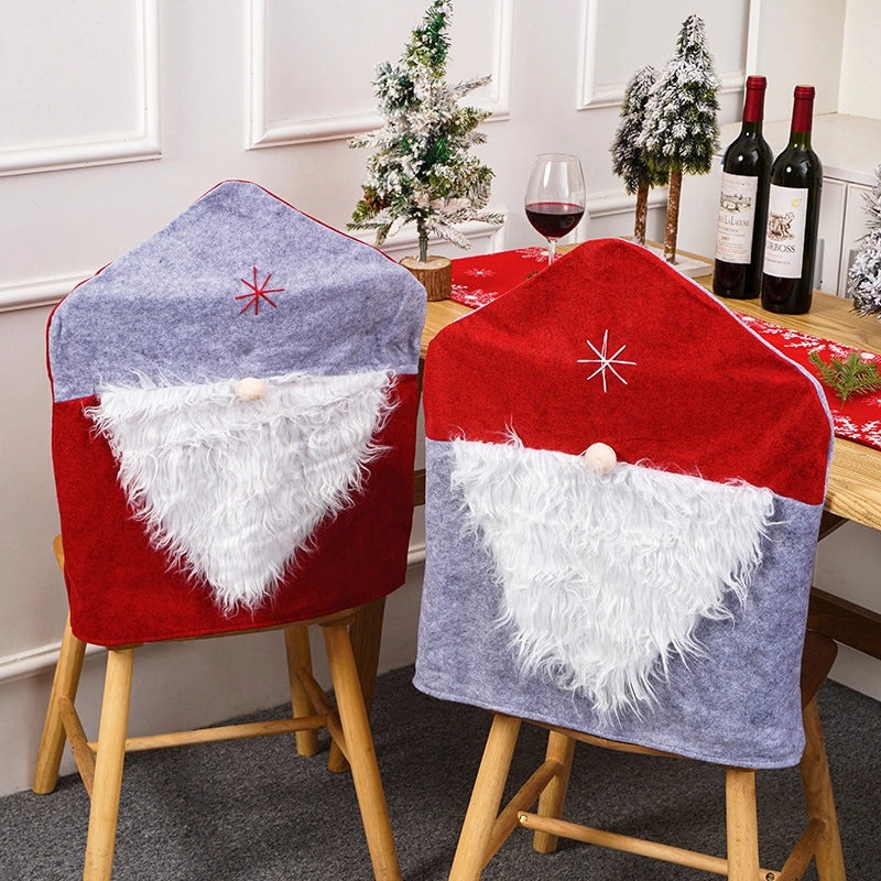 Christmas Santa Claus Chair Cover for Party Decoration | Home Decor & Party Supplies