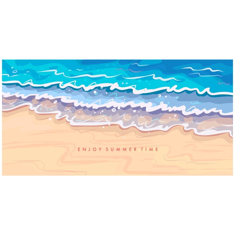 Underwater Animal Print Double-Sided Velvet Polyester Bath Towel | Bath & Beach Towels