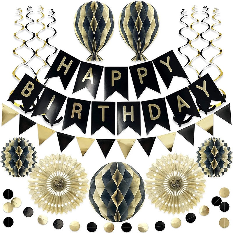 Birthday Party Letter Color Block Props IG Style Paper Decorations|Party Supplies