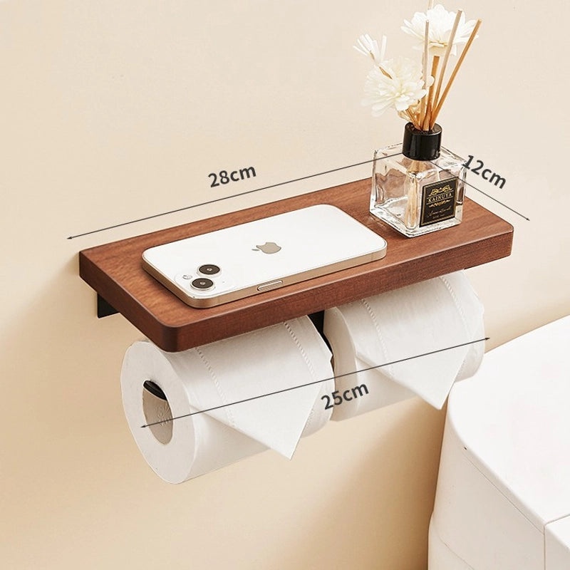 Elegant Solid Color Wooden and Aluminum Tissue Dispenser | Home & Living Accessories