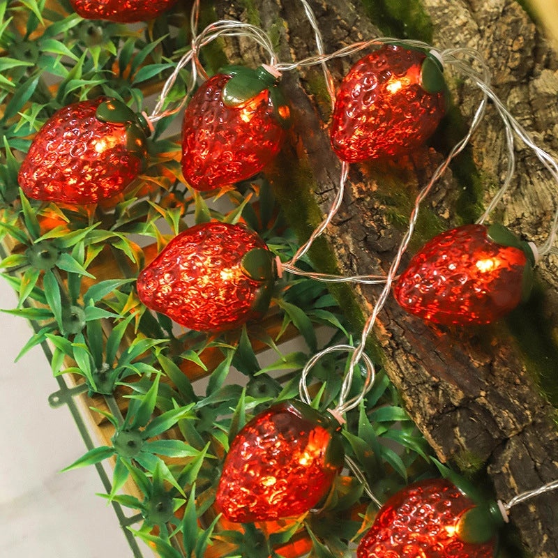 Strawberry and Pineapple LED Indoor Decorative String Lights | Home Decor Lighting